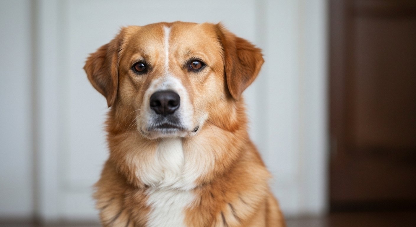 Cachorro de 10 anos com pata enfaixada após cirurgia de câncer em Rio Branco buscando ajuda.