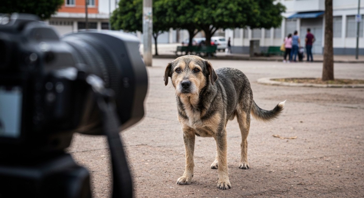 Veterinário examinando um cão Golden Retriever em clínica
