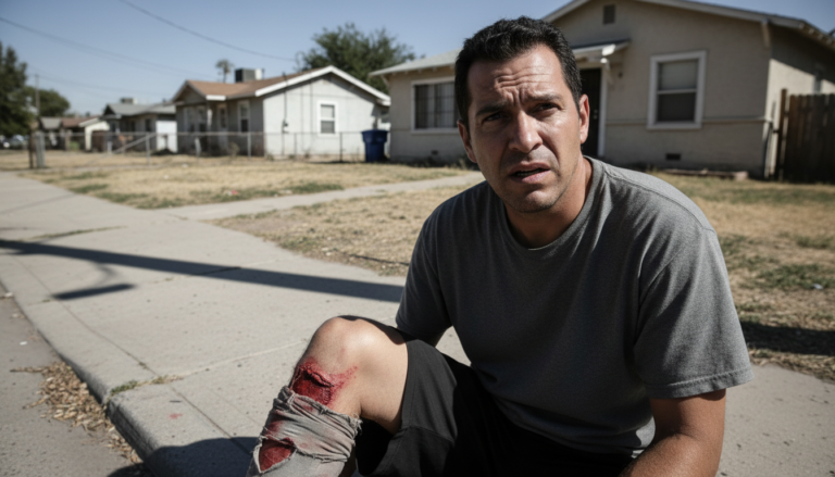 Homem ferido após ataque de pit bull no bairro Abadia