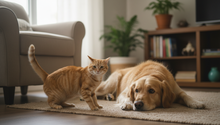 Gato Foguinho provocando cachorro Tony em vídeo viral