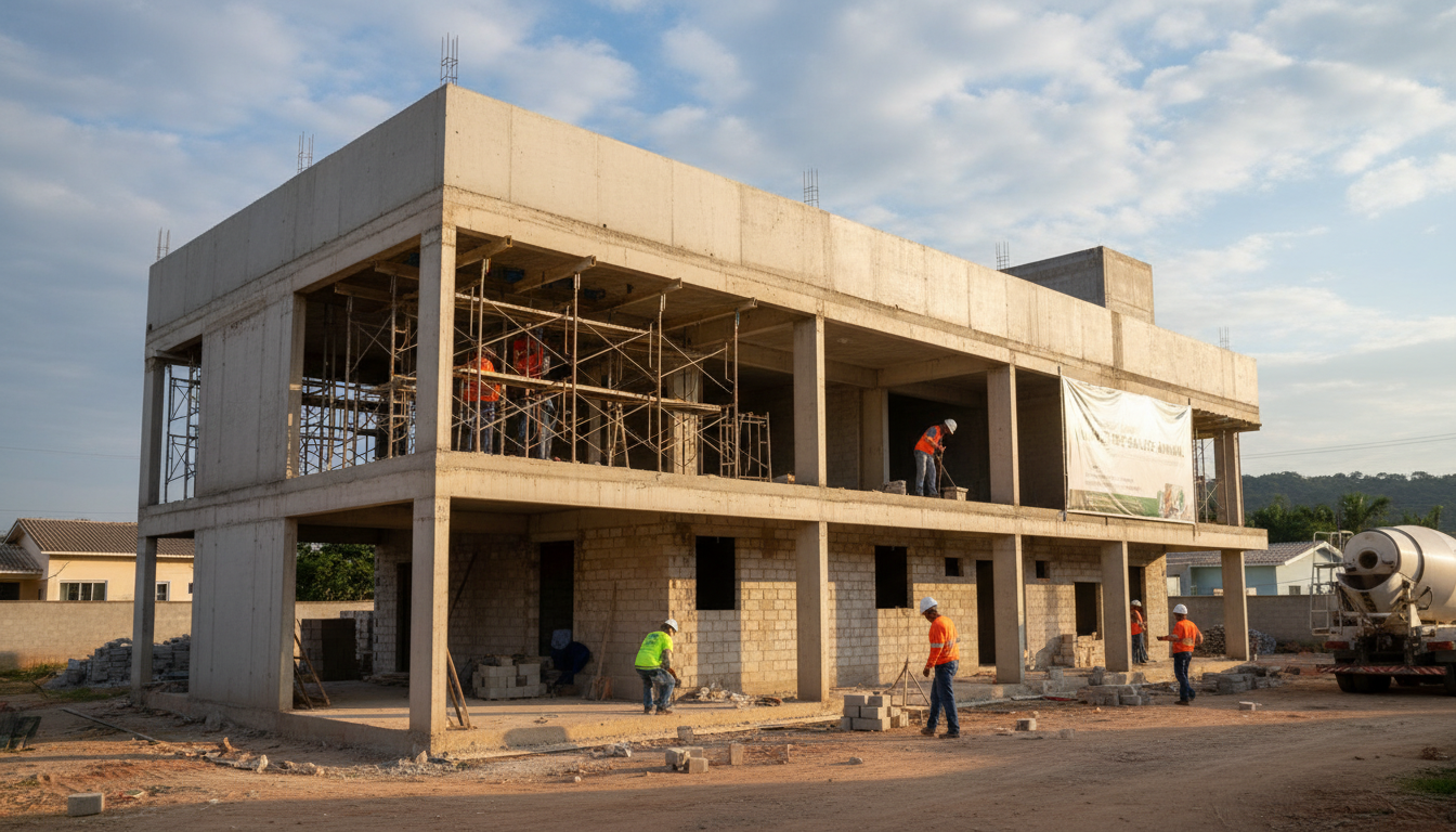 Obras da Unidade de Saúde Animal de Itapevi em construção
