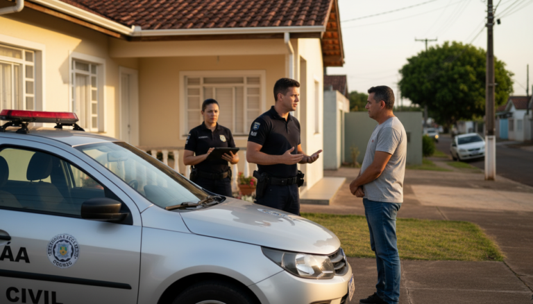 Polícia em ação após denúncia de maus-tratos a cachorro em Apucarana
