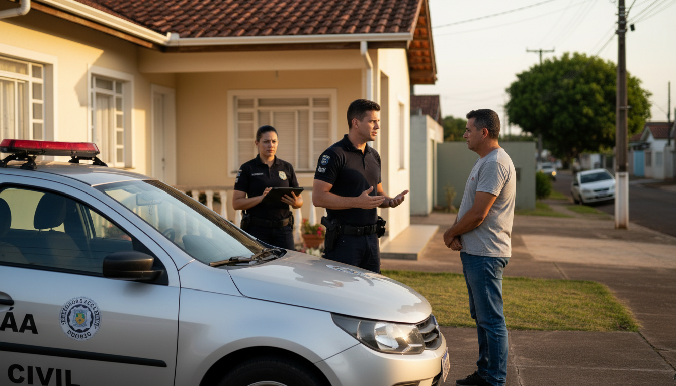 Polícia em ação após denúncia de maus-tratos a cachorro em Apucarana